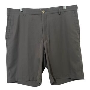 Peter Millar Gray Salem High Drape Performance 8" Inseam Golf Shorts Mens‎ 36